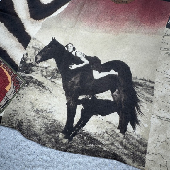 Vintage Ralph Lauren Scarf‎ 33x33 Safari Journal African Animal British India - Picture 3 of 15